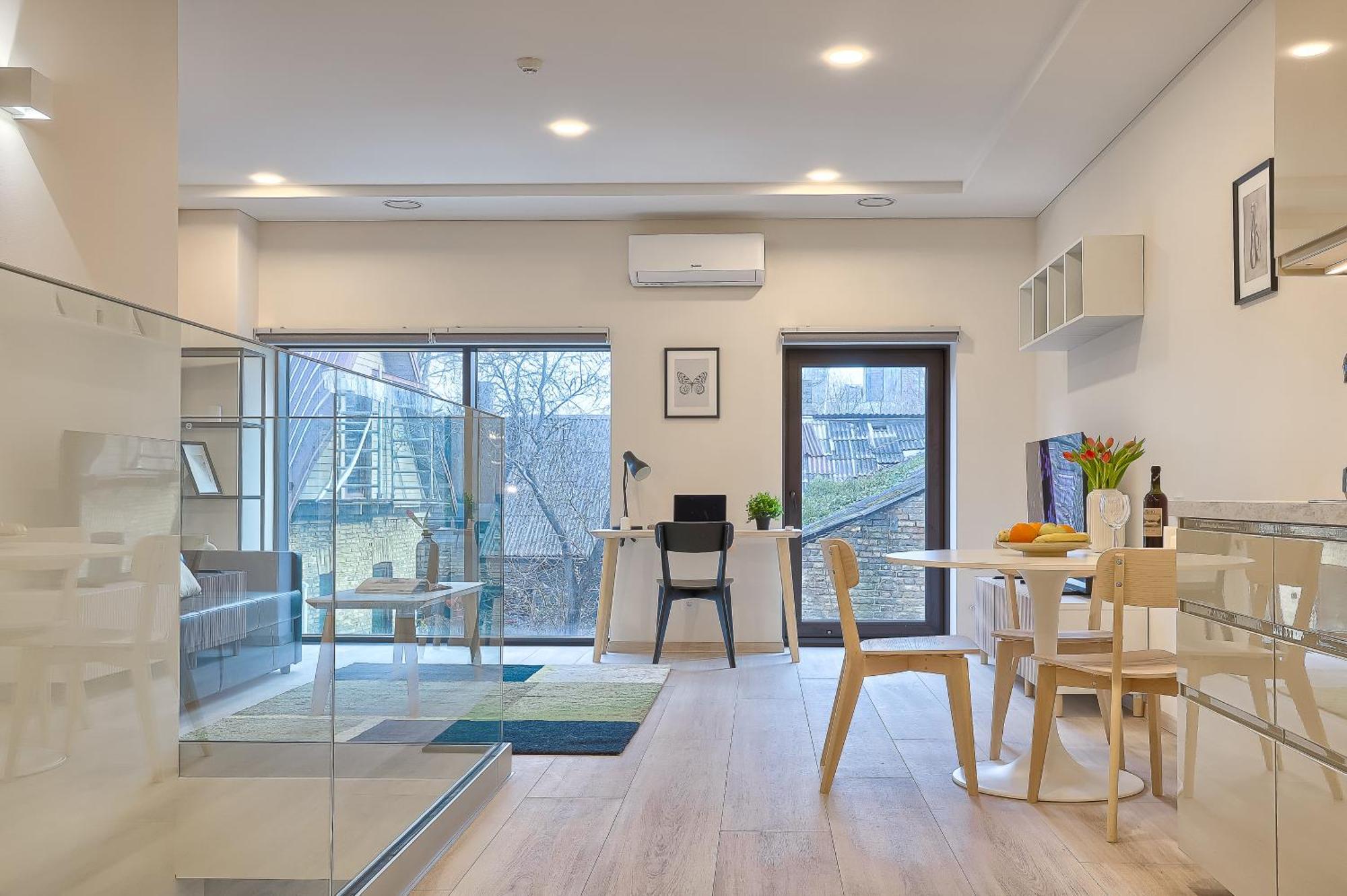 Business-Class Apartments 2 X Free Parking X Self Check In 24X7 Вильнюс Экстерьер фото